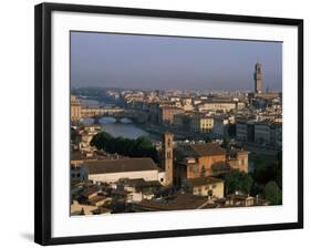 General View from the Piazza Michelangelo, Florence, Tuscany, Italy-Bruno Morandi-Framed Photographic Print