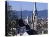 General View from University, Zurich, Switzerland-Guy Thouvenin-Stretched Canvas
