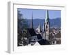 General View from University, Zurich, Switzerland-Guy Thouvenin-Framed Photographic Print
