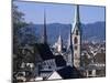 General View from University, Zurich, Switzerland-Guy Thouvenin-Mounted Photographic Print