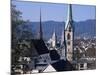 General View from University, Zurich, Switzerland-Guy Thouvenin-Mounted Photographic Print