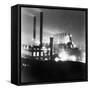 General View Industrial Plant at Night-Philip Gendreau-Framed Stretched Canvas