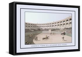 General View of a Spanish Bull Fight-J.h. Clark-Framed Stretched Canvas