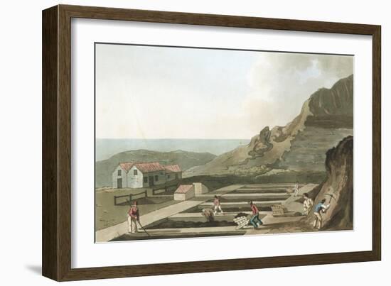 General View of an Alum Works in the Whitby Area, Yorkshire, 1814-Havell & Son-Framed Giclee Print