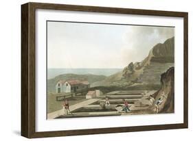 General View of an Alum Works in the Whitby Area, Yorkshire, 1814-Havell & Son-Framed Giclee Print