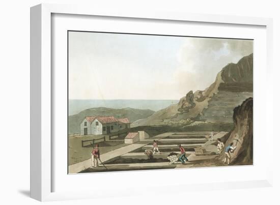 General View of an Alum Works in the Whitby Area, Yorkshire, 1814-Havell & Son-Framed Giclee Print