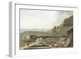 General View of an Alum Works in the Whitby Area, Yorkshire, 1814-Havell & Son-Framed Giclee Print