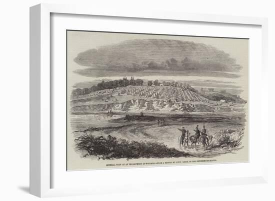 General View of an Encampment at Woolmer-null-Framed Giclee Print