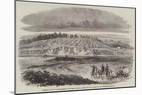 General View of an Encampment at Woolmer-null-Mounted Giclee Print