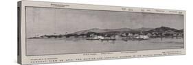 General View of Apia, the British and American Warships in the Harbour before the Bombardment-null-Stretched Canvas