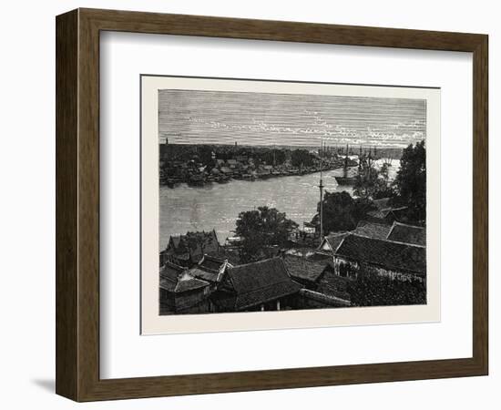 General View of Bankok and the Menam River-null-Framed Giclee Print