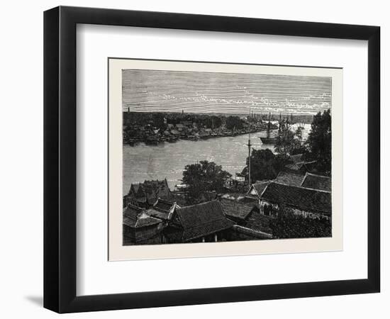 General View of Bankok and the Menam River-null-Framed Giclee Print