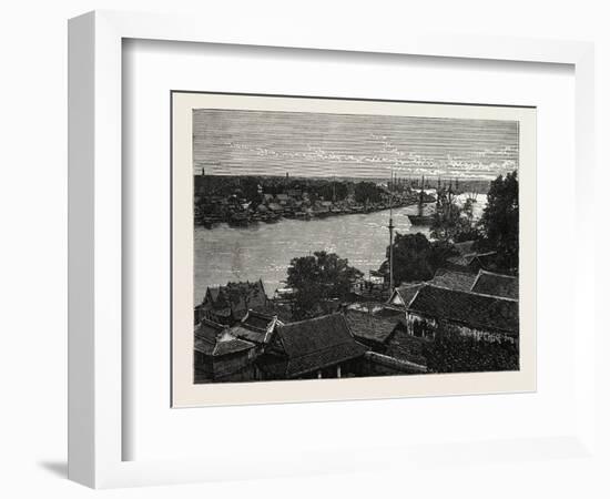 General View of Bankok and the Menam River-null-Framed Giclee Print