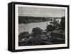 General View of Bankok and the Menam River-null-Framed Stretched Canvas