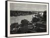 General View of Bankok and the Menam River-null-Framed Stretched Canvas