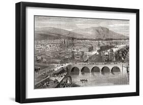 General View of Belfast, Northern Ireland-null-Framed Giclee Print