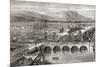 General View of Belfast, Northern Ireland-null-Mounted Giclee Print