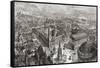 General View of Birmingham, West Midlands, England-null-Framed Stretched Canvas