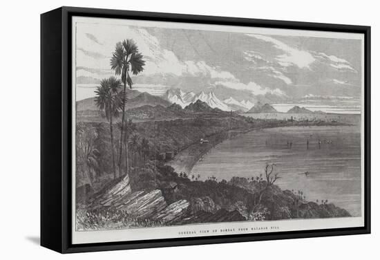 General View of Bombay, from Malabar Hill-Samuel Read-Framed Stretched Canvas