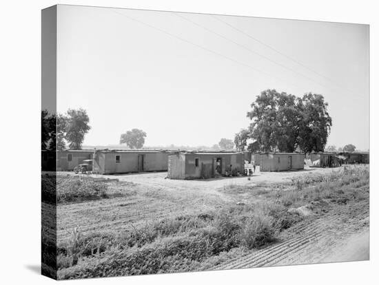 General View of Boxcar Shanty Town-null-Stretched Canvas