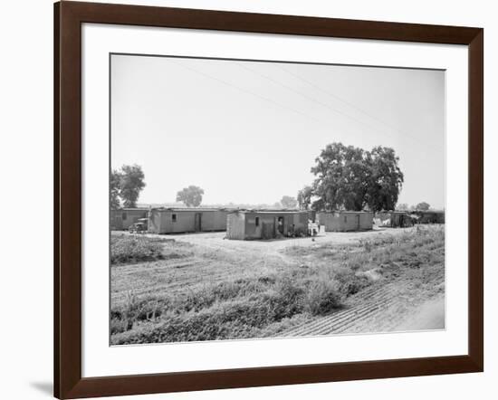 General View of Boxcar Shanty Town-null-Framed Photographic Print