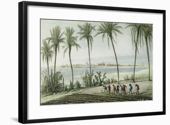 General View of Cadiz, Engraved by John Pye (1782-1874)-J. Taylor-Framed Giclee Print