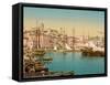 General View of Cannes Harbour, 1890-1900-null-Framed Stretched Canvas