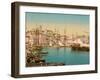 General View of Cannes Harbour, 1890-1900-null-Framed Photographic Print