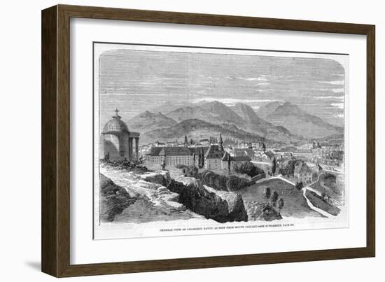 General View of Chambery, in Savoie, Seen from Mont Calvary-null-Framed Art Print