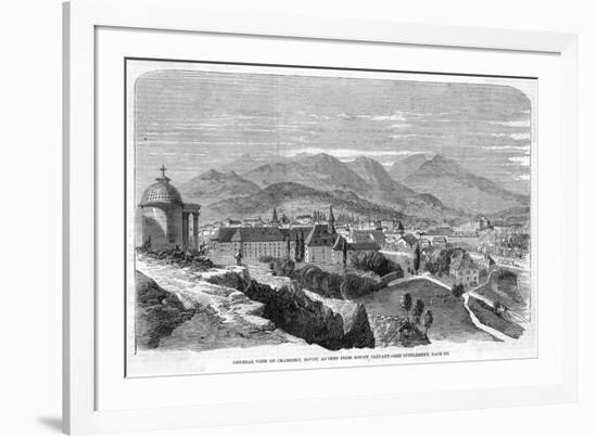 General View of Chambery, in Savoie, Seen from Mont Calvary-null-Framed Premium Giclee Print