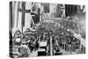 General View of Crowds Inspecting the Exhibits at a Motor Show-English Photographer-Stretched Canvas