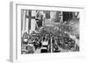 General View of Crowds Inspecting the Exhibits at a Motor Show-English Photographer-Framed Photographic Print