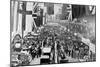 General View of Crowds Inspecting the Exhibits at a Motor Show-English Photographer-Mounted Photographic Print