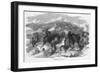 General View of Darjeeling, on the Sikkim Border, with the Himalayas Beyond-null-Framed Art Print