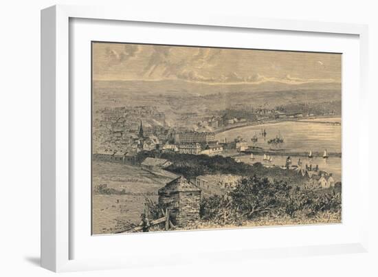 General View of Douglas, 1880-Abel Lewis-Framed Giclee Print