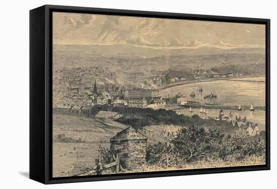 General View of Douglas, 1880-Abel Lewis-Framed Stretched Canvas