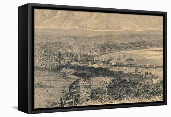 General View of Douglas, 1880-Abel Lewis-Framed Stretched Canvas