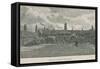 General View of Emanuel Hospital-English School-Framed Stretched Canvas