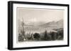General View of Geneva and Lake Leman (From Opposite the Villa of Lord Byron at Coligny)-null-Framed Art Print