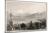 General View of Geneva and Lake Leman (From Opposite the Villa of Lord Byron at Coligny)-null-Mounted Art Print