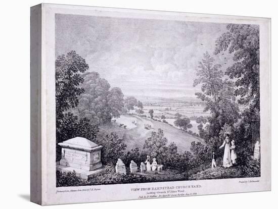 General View of Hampstead, London. 1822-Thomas Mann Baynes-Stretched Canvas