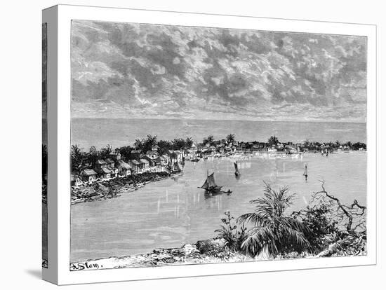 General View of Hopetown, Abaco Island, C1890-A Kohl-Stretched Canvas