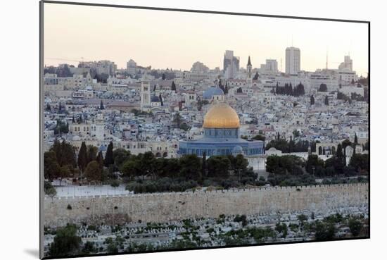 General View of Jerusalem, Israel-null-Mounted Giclee Print