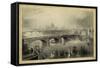 General View of London-W.H. Bartlett-Framed Stretched Canvas