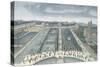 General View of Luxembourg Gardens in Paris, 1810, engraved by J.B. Chapuis-Angelo Garbizza-Stretched Canvas