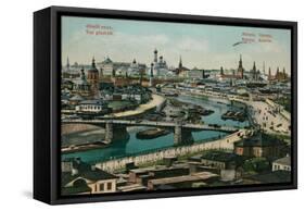 General View of Moscow. Postcard Sent in 1913-Russian Photographer-Framed Stretched Canvas