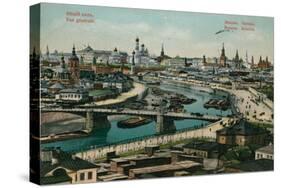 General View of Moscow. Postcard Sent in 1913-Russian Photographer-Stretched Canvas