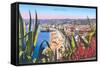 General View of Nice, France-null-Framed Stretched Canvas