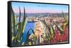 General View of Nice, France-null-Framed Stretched Canvas