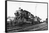 General View of Nyo&W Locomotive-null-Framed Stretched Canvas